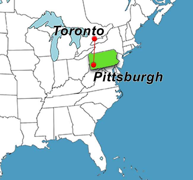 charter flights from Toronto Billy Bishop to USA